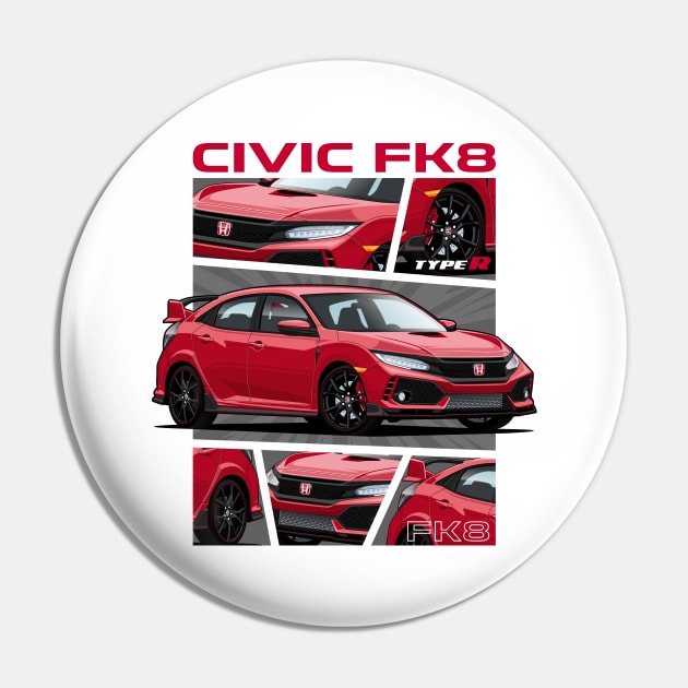 Civic Type R FK8 Pin by squealtires