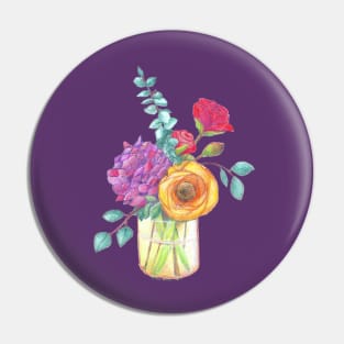 Vase of Flowers Pin