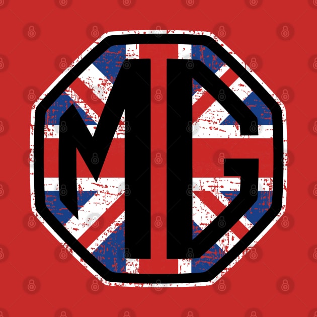 The MG logo with Union Jack background. Cool! by jaagdesign