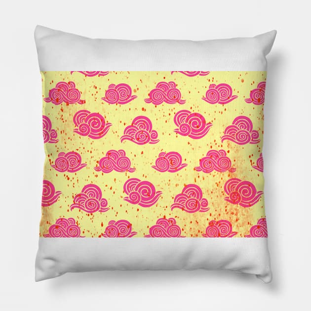 Eastern Clouds Pillow by HarlinDesign