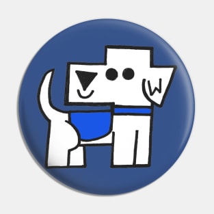 Standing support dog Pin