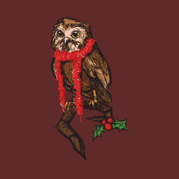 Christmas Owl by Newtegan