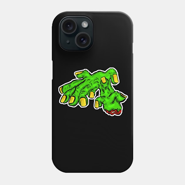 Zombie Fingers - Fingers and Thumbs Phone Case by Squeeb Creative