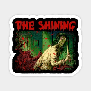 Wendy's Courage Showcase the Character's Strength and Resilience in the Face of Horror from Shining on a Tee Magnet