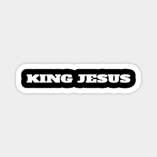 Bold King Jesus Statement Tee Magnet