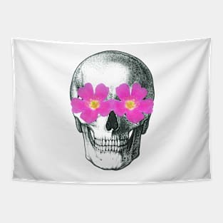 Flowering skull Tapestry