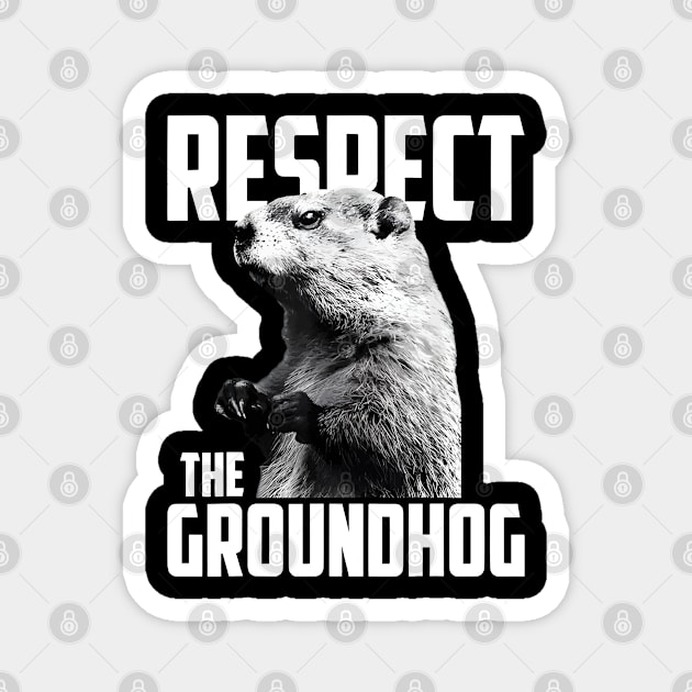 Respect The Groundhog Ground Hog Day Magnet by LEGO