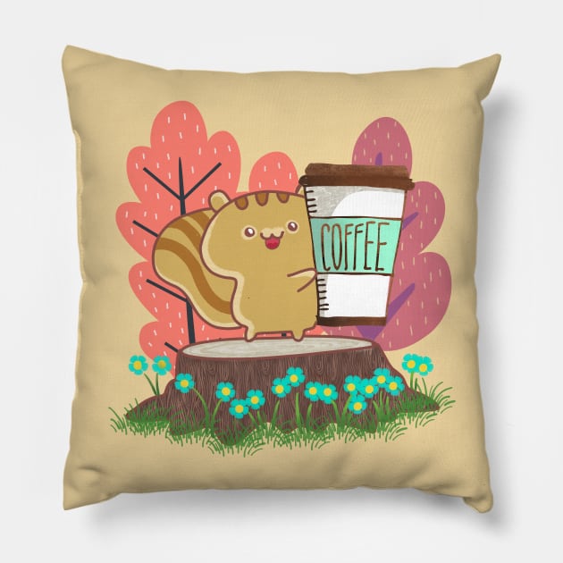 The Quest For A Perfect Cup Of Coffee Pillow by LittleBunnySunshine