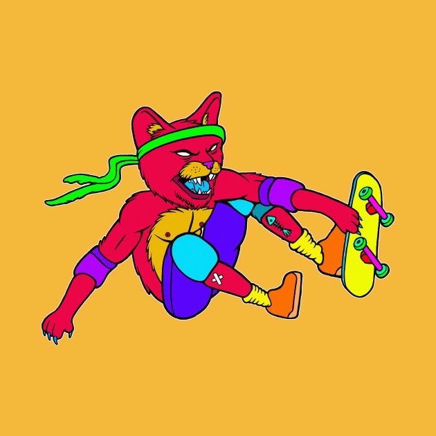 Skate Cat by Woah_Jonny