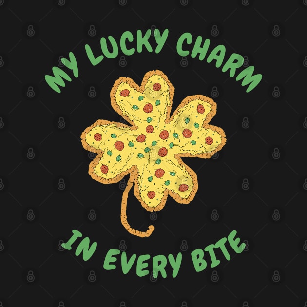 St. Patrick's Day Fast Food Shamrock Pizza Lucky Charm by Tom´s TeeStore