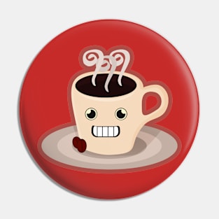 Kawaii Coffee Pin