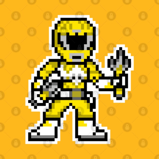 Yellow Ranger Pixel by Javier Casillas