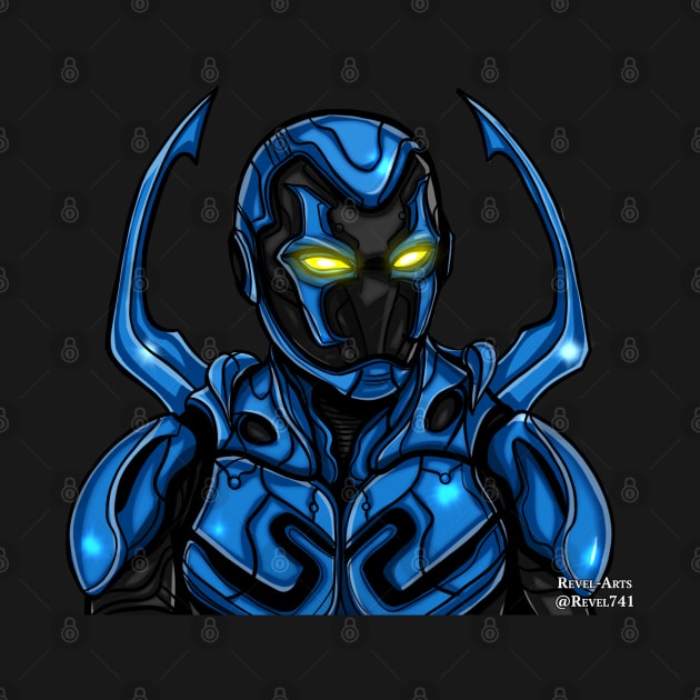 Blue Beetle Superhero by Revel-Arts