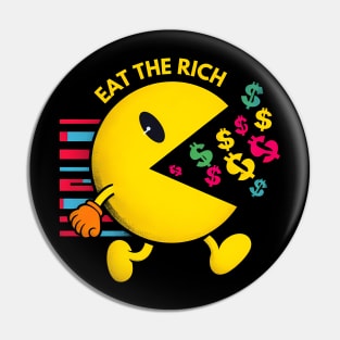 Eat the rich Tax Man Pin