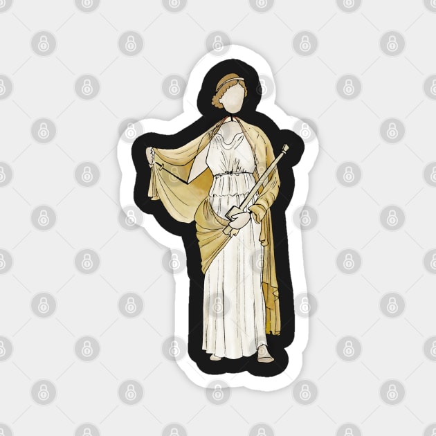 Ladies of the Villa of Ariadne - Medea sticker Magnet by GreekMythComix