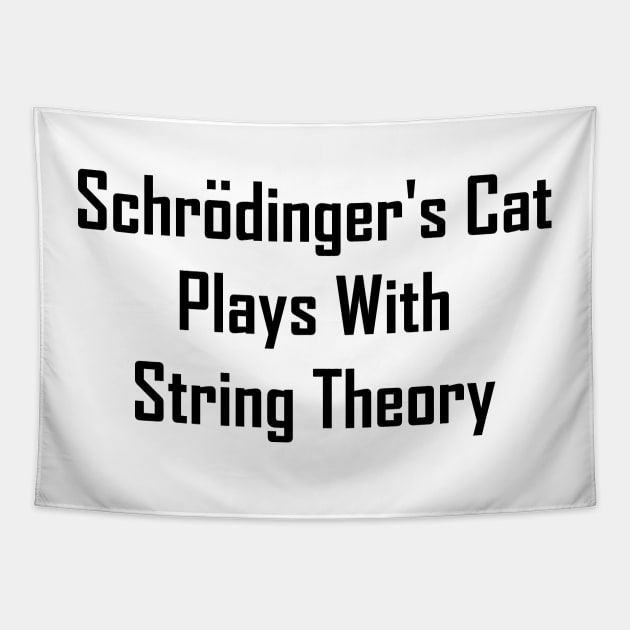 Schrodinger's Cat Plays With String Theory Tapestry by GeekNirvana