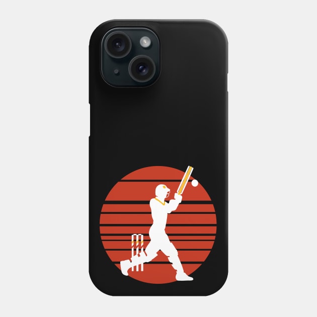 Cricket Player - Vintage Sunrise Edition Phone Case by isstgeschichte