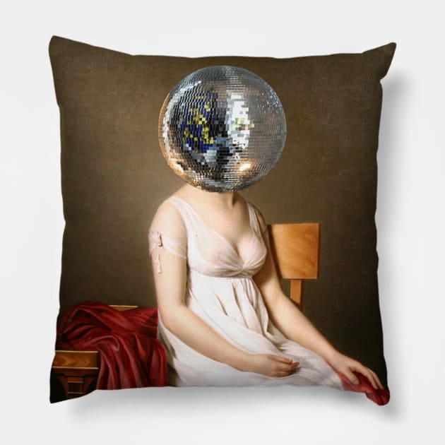 Discohead Pillow by MsGonzalez