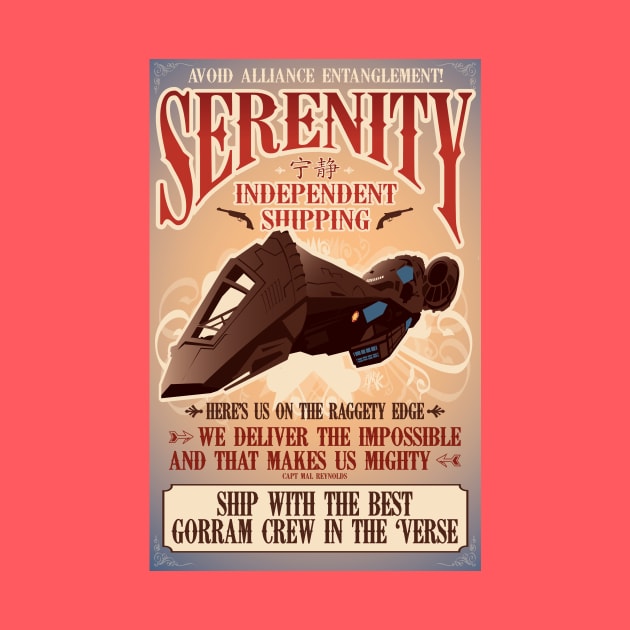 Firefly Serenity Shipping by CuddleswithCatsArt