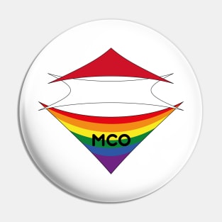 Monaco pride flag Pin