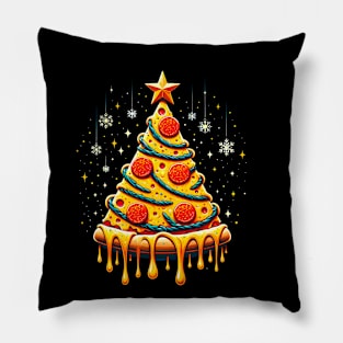 Pizza Xmas Tree, Christmas Style Pizza Lover Pillow