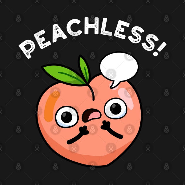 Peachless Cute Speechless Peach Pun by punnybone