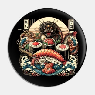 Sushi Dragon | Edo Era Inspired Japanese Sushi Pin