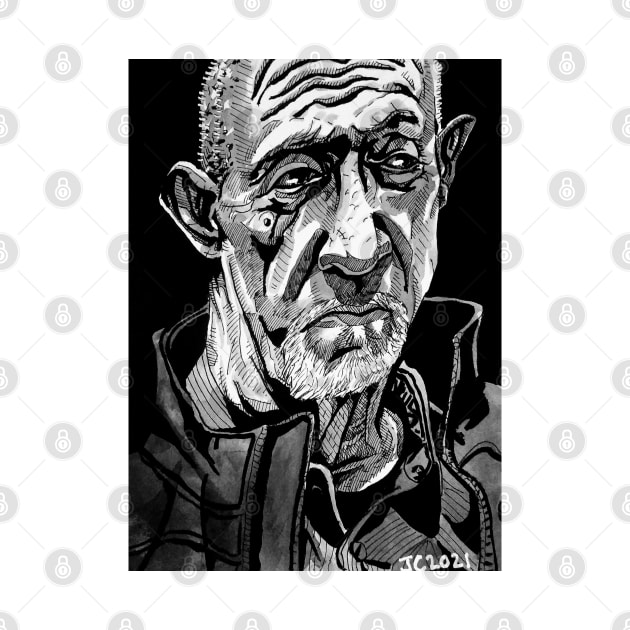 Mike Ehrmantraut "No Half Measures" portrait (original) by StagArtStudios