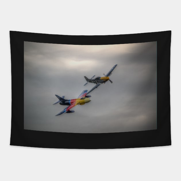 Ferocious Frankie and Miss Demeanour Tapestry by Nigdaw