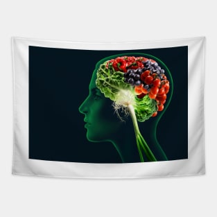 Brain food, conceptual image (C006/8482) Tapestry