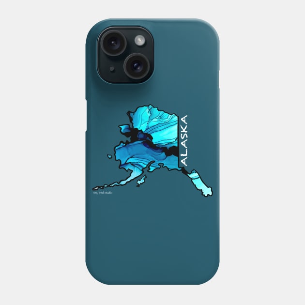 Blue Alaska Phone Case by Tiny Bird Studio