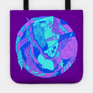 Blue Sagittarius Beauty Tote