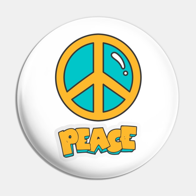 Avelle Peace Sign Pin by AVELLE