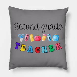 Second Grade Teacher Shirt Pillow