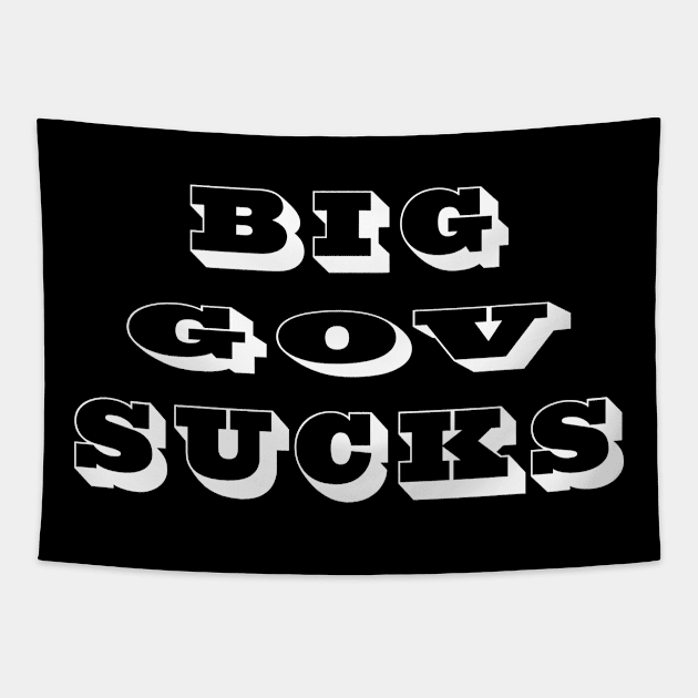 Big Gov Sucks Tapestry by DesignFunk