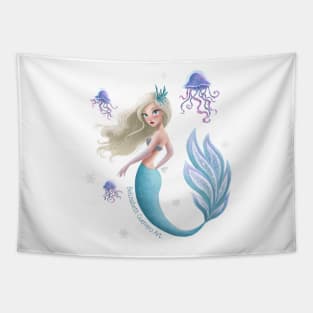 Winter Mermie Tapestry