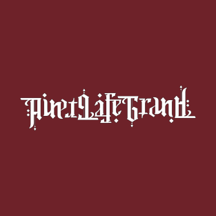 Widespread Panic Ain't Life Grand  Ambigram in white T-Shirt