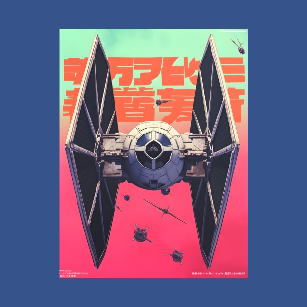 Japanese Space Fighter Rising the Sky by Malak_Sweet_Store