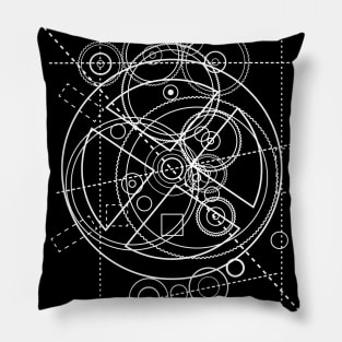 Antikythera Mechanism Drawing Pillow