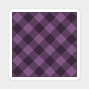 Purple Plaid (V1) Magnet