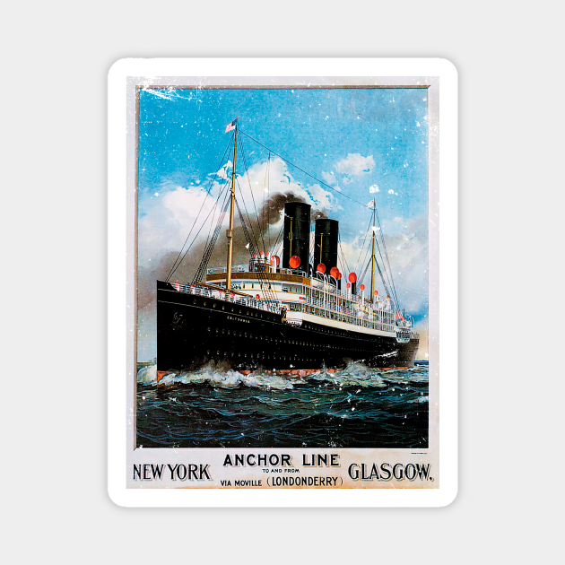 Poster Retro Ship Vintage Cruise Vessel Ship TeePublic