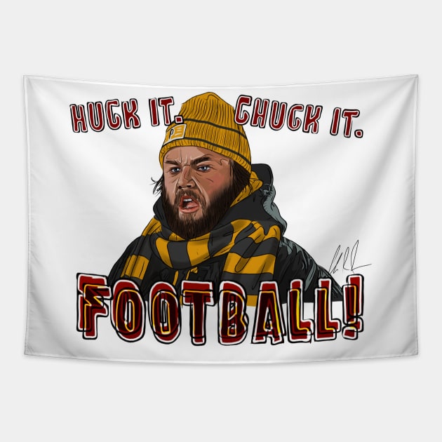 Zack & Miri: Huck It Chuck It Tapestry by 51Deesigns