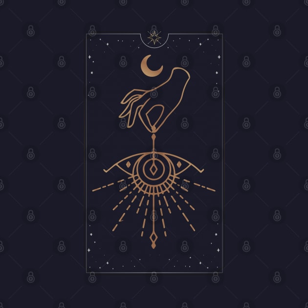 Moon - Hand- Esoteric eye by Obey Yourself Now