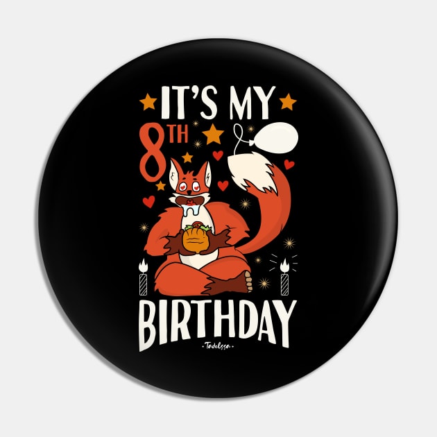 It's My 8th Birthday Pin by Tesszero