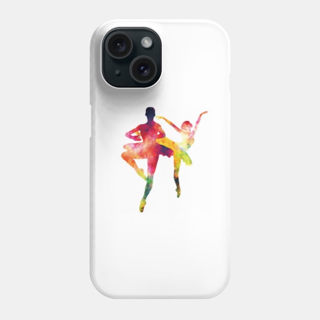 Dancing Couple Silhouettes Phone Case by Gretathee