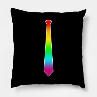 LGBT Rainbow Neck Tie Pillow