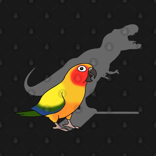 t-rex shadow - sun conure by FandomizedRose