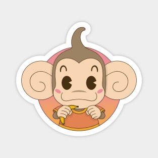 Monkey Banana Magnet