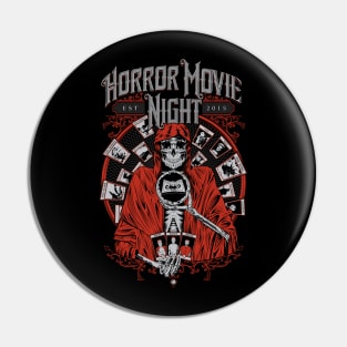 Horror Movie Night Tarotvision Pin