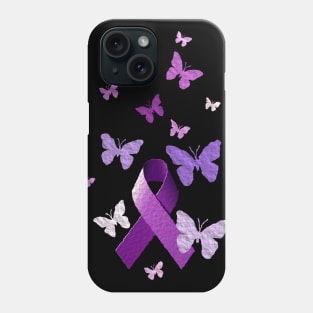 Purple Awareness Ribbon Phone Case